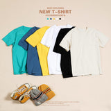 SIMWOOD 2020 summer new 100% cotton white solid t shirt men causal o-neck basic t-shirt male high quality  classical tops 190449