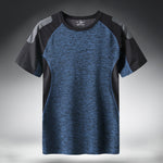 Quick Dry Sport T Shirt Men 2020 Short Sleeves Summer Casual Cotton Plus Asian Size M-5XL 6XL 7XL Top Tees GYM Tshirt Clothes