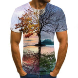 2020 letter Series Printed 3D T-shirt Round Neck Short Sleeve Women Tees Men Casual Women's T shirts Tops