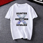 Men Women T-shirt Tops Kawaii Hunter X Hunter Tshirt Killua Zoldyck T-shirt Crew Neck Fitted Soft Anime Manga Tee Shirt Clothes