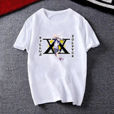 Men Women T-shirt Tops Kawaii Hunter X Hunter Tshirt Killua Zoldyck T-shirt Crew Neck Fitted Soft Anime Manga Tee Shirt Clothes